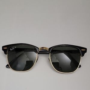 Ray-Ban Black and Gold Sunglasses